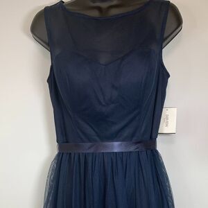 Eliza J Navy Blue Wedding Dress